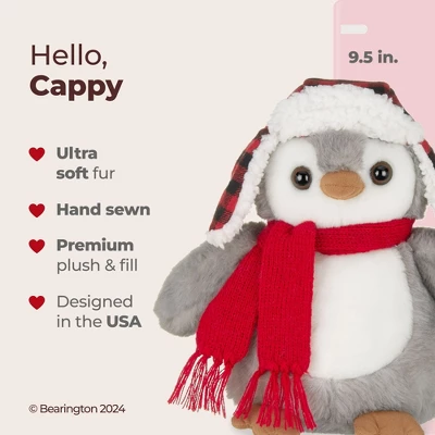 Bearington Cappy Plush Penguin Stuffed Animal, 9.5" Stuffed Penguin, Christmas Stuffed Animal Gift For Toddlers, Kids & Teens 5 Bearington Cappy Plush Penguin Stuffed Animal, 9.5" Stuffed Penguin, Christmas Stuffed Animal Gift For Toddlers, Kids & Teens - Image 5