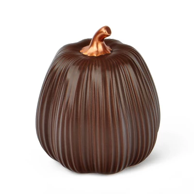 Stoneware Pumpkins Brown - Bullseye's Playground™ 1 Stoneware Pumpkins Brown - Bullseye's Playground™