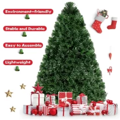 Costway Pre-Lit Fiber Optic Artificial PVC Christmas Tree Tabletop 3Ft -Festival Store GUEST b17c5dd9 63b5 4c0e 9374 114a5d363936
