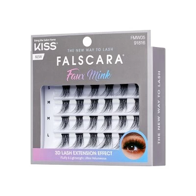 KISS Products Falscara Lash Extension Kit - Black Faux Mink - 24ct 9 KISS Products Falscara Lash Extension Kit - Black Faux Mink - 24ct - Image 9