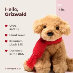 Bearington Grizwald The Golden Retriever Plush, Dogs Stuffed Animals, 7.5" Golden Retriever Stuffed Animal, Christmas Gift 9 Bearington Grizwald The Golden Retriever Plush, Dogs Stuffed Animals, 7.5" Golden Retriever Stuffed Animal, Christmas Gift -Festival Store GUEST b727d257 1864 4398 8076 de5db1bfd359