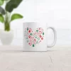 Crazy Dog Christmas Heart Mug Funny Cute Holiday Graphic Novelty Coffee Cup-11oz
