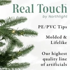 Northlight Real Touch™ Pre-Lit B/O Tamarack Pine Artificial Christmas Tree With Burlap - 3' Warm White LED -Festival Store GUEST b87c5bab 2e7d 44ba 9ab8 2a5f4f732bbf
