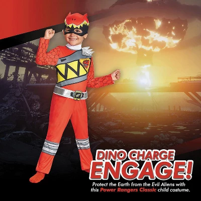 Disguise Toddler Boys' Classic Power Rangers Dino Charge Red Ranger Costume 1 Disguise Toddler Boys' Classic Power Rangers Dino Charge Red Ranger Costume