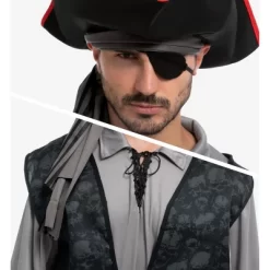 Joyfy Men Pirate Costume, Adult Pirate Shirt Vest Viking Pants Hat Set For Halloween Themed Parties -Festival Store GUEST bb54d3ca c021 4e9e 832f db93e23b2741