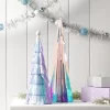 12" Christmas Tinsel Tree Decor Iridescent - Wondershop™