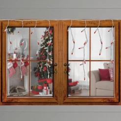 J. Hofert Co 140ct Ever Glow Chasing Mini Christmas Lights Multi-Color - 34.75' White Wire