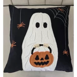 Halloween Ghost With Pumpkin Bucket Throw Pillow 14 Halloween Ghost With Pumpkin Bucket Throw Pillow -Festival Store GUEST bc1fe9b5 6b6b 46c1 bced 969e36ab2d1b