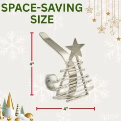 Split P Christmas Tree Stocking Hanger - Set Of 2