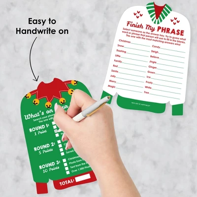 Big Dot Of Happiness Ugly Sweater - 2-in-1 Holiday And Christmas Party Cards - Activity Duo Games - Set Of 20 2 Big Dot Of Happiness Ugly Sweater - 2-in-1 Holiday And Christmas Party Cards - Activity Duo Games - Set Of 20 - Image 2