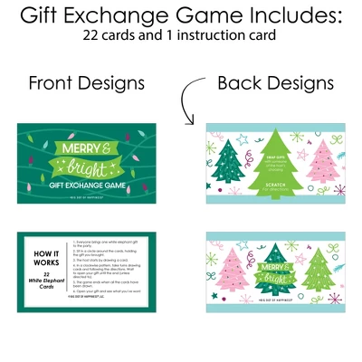 Big Dot Of Happiness Merry And Bright Trees - Colorful Whimsical Christmas Party Gift Exchange Game Scratch Off Cards - 22 Count 4 Big Dot Of Happiness Merry And Bright Trees - Colorful Whimsical Christmas Party Gift Exchange Game Scratch Off Cards - 22 Count - Image 4