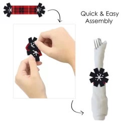 Big Dot Of Happiness Jolly Santa Claus - Christmas Party Paper Napkin Holder - Napkin Rings - Set Of 24 -Festival Store GUEST c16a3b50 6ba5 4444 8ad8 8c5ea1f758d9