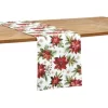 C&F Home Poinsettia Christmas Table Runner 14" X 72"