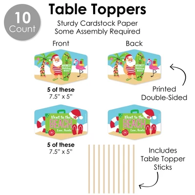 Big Dot Of Happiness Tropical Christmas - Beach Santa Holiday Party Supplies Decoration Kit - Decor Galore Party Pack - 51 Pieces 6 Big Dot Of Happiness Tropical Christmas - Beach Santa Holiday Party Supplies Decoration Kit - Decor Galore Party Pack - 51 Pieces - Image 6