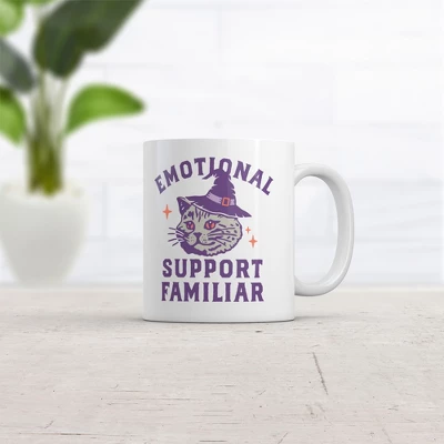 Crazy Dog Emotional Support Familiar Mug Funny Sarcastic Halloween Graphic Coffee Cup-11oz 1 Crazy Dog Emotional Support Familiar Mug Funny Sarcastic Halloween Graphic Coffee Cup-11oz