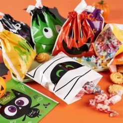 Joyfy 108 PCS Mini Halloween Drawstring Candy Bag, Party Favors Supplies, Goodie Trick Or Treat Bag With 9 Character Designs For Kids Classroom Gifts -Festival Store GUEST c40aad40 b6ce 430f 9596 24004b53fc4e