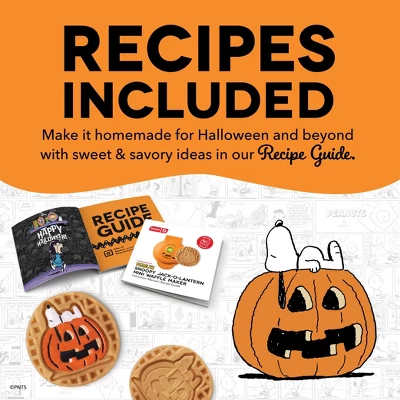 Peanuts X Dash Snoopy Jack-o-Lantern Mini Waffle Maker 6 Peanuts X Dash Snoopy Jack-o-Lantern Mini Waffle Maker - Image 6