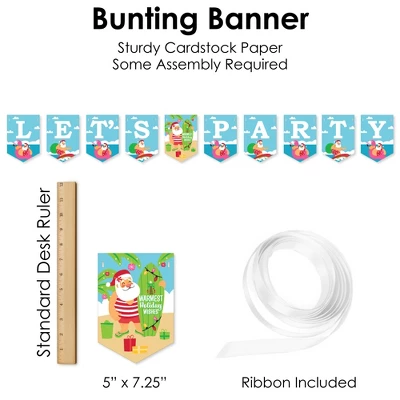 Big Dot Of Happiness Tropical Christmas - Beach Santa Holiday Party Supplies Decoration Kit - Decor Galore Party Pack - 51 Pieces 5 Big Dot Of Happiness Tropical Christmas - Beach Santa Holiday Party Supplies Decoration Kit - Decor Galore Party Pack - 51 Pieces - Image 5