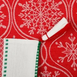 Design Imports Christmas Jacquard Reversible Table Runner, Joyful Snowflakes, 14X108" -Festival Store GUEST c58bf07c 3f55 4e25 8fe4 2ac35ecbb7c5