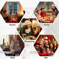 6/7.5/9/12ft Pencil Artificial Christmas Tree With LED Lights, Mixed PVC Flocked, Slim Prelit Tree, Easy Assembly, Indoor Outdoor Holiday Decoration -Festival Store GUEST c8073b9a efcf 46cb 992c 7b5161e4d9b2