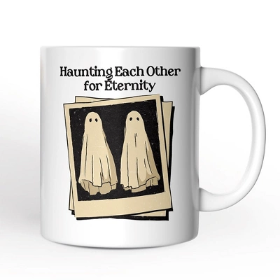 Retro Ghost Picture Haunting Eachother For Eternity Mug, Vintage Halloween Gift For Couples (Non-Custom Only)| OrnamentallyYou 4 Retro Ghost Picture Haunting Eachother For Eternity Mug, Vintage Halloween Gift For Couples (Non-Custom Only)| OrnamentallyYou - Image 4