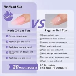 BTArtboxnails XCOATTIP® Press-On Nails -Natural - Medium Almond - 150ct -Festival Store GUEST cc2c1037 bbcc 4f71 8fc1 d489d3e69189