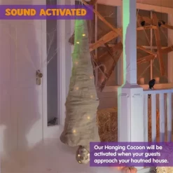 Joyfy 65" Halloween Hanging Cocoon Corpses Props Outdoor, Halloween Decoration Body Prop Corpses Skeleton With Lights&LED Eyes&Sound -Festival Store GUEST cc7c9d47 5b22 4725 8b07 bd3d51702d60