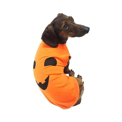 Midlee Pumpkin Face Dog Shirt Costume 1 Midlee Pumpkin Face Dog Shirt Costume