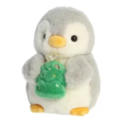 Aurora Small Pompom With Christmas Tree PomPom Penguin Festive Stuffed Animal Gray 7.5" -Festival Store GUEST cd55ce1b 9200 4418 b262 1a44126bd9f9