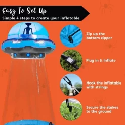 Joyfy 9 FT Tall Halloween Inflatable Outdoor Decoration, Inflatable UFO With Built-in LEDs For Halloween Party Yard Garden Lawn Outside Decoration -Festival Store GUEST ce979be1 853a 448c b88f a2415d644328