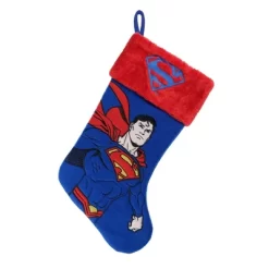 DC Comics Superman Applique Holiday Stocking 20"