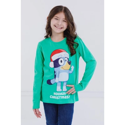 Bluey Christmas Matching Family Long Sleeve T-Shirt Little Kid To Big Kid 2 Bluey Christmas Matching Family Long Sleeve T-Shirt Little Kid To Big Kid - Image 2