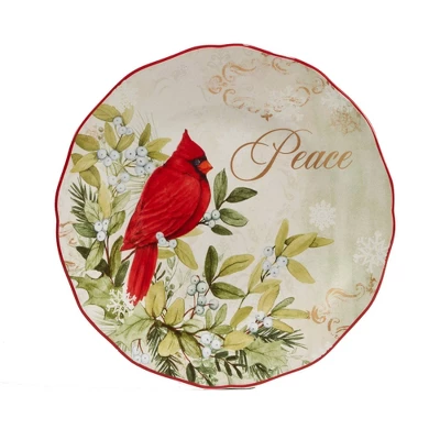 Set Of 4 Winter's Medley Dining Dessert Plates - Certified International 2 Set Of 4 Winter's Medley Dining Dessert Plates - Certified International - Image 2