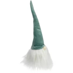 Northlight Gnome Head With Beard Christmas Decoration - 15" - Green And White