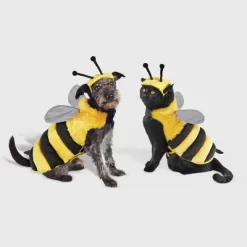 Bee With Reflective Wings Full Body Halloween Dog And Cat Costume - Boots & Barkley™ -Festival Store GUEST d8eddb37 69e5 4f10 b489 0878ec0b4208