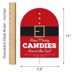 Big Dot Of Happiness Jolly Santa Claus - How Many Candies Christmas Party Game - 1 Stand And 40 Cards - Candy Guessing Game -Festival Store GUEST d9234701 f566 4f28 92de 702f9c26cf43