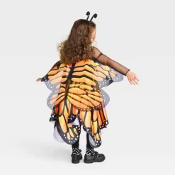 Toddler Glows Under Blacklight Monarch Butterfly Costume Dress - Hyde And EEK! Boutiqueâ„¢