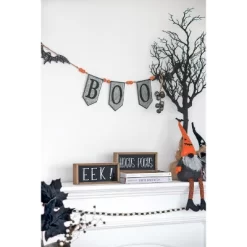 Gulches 67x7.3"H Iron Boo Banner With Bats, Halloween Holiday Decor -Festival Store GUEST dd98a9fe 0eec 4f32 b907 4ea415b2b084