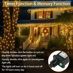 Itopfox Connectable 200 LED String Lights Indoor Outdoor, 66FT Warm White Christmas Lights Waterproof, 13 Modes With Timer, Twinkle Fairy Lights Plug -Festival Store GUEST df267858 8ae0 4e5d 8cb5 e6165d9602fd