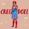 Joyfy Family Halloween Costume, Creepy Doll Costume, Killer Doll Outfit With Top & Bottom & Socks For Halloween Cosplay Dress Up Party