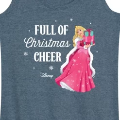 Women's - Disney - Full Of Christmas Cheer Aurora Graphic Racerback Tank