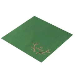 Juvale 50-Pack Green Be Merry In Gold Foil Disposable Paper Cocktail Napkins For Christmas Party Supplies -Festival Store GUEST e10ac774 13e7 46bb babd 1315fc0031b8