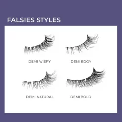 KISS Products ImPRESS Long Lasting Press-On Self Adhesive False Eyelashes - Demi Wispy - 25ct