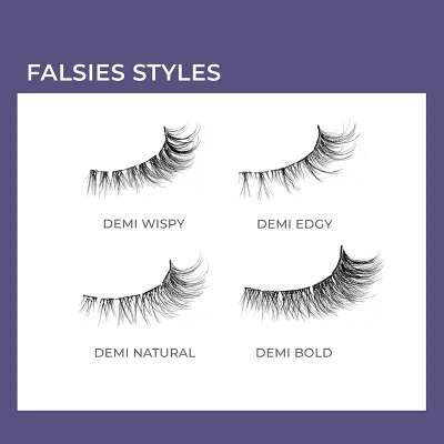 KISS Products ImPRESS Long Lasting Press-On Self Adhesive False Eyelashes - Demi Wispy - 25ct 1 KISS Products ImPRESS Long Lasting Press-On Self Adhesive False Eyelashes - Demi Wispy - 25ct