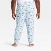 Men's "Tis The Ski-son!" Cozy Knit Holiday Matching Family Pajama Pants - Wondershop™ Blue