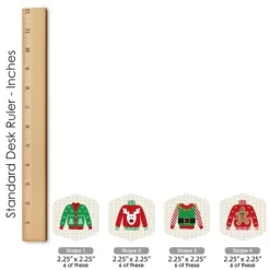 Big Dot Of Happiness Ugly Sweater - Holiday And Christmas Party Scavenger Hunt - 1 Stand And 48 Game Pieces - Hide And Find Game -Festival Store GUEST e517be21 b1c8 46dc ab49 c3a6924b408e