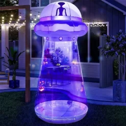 Joyfy 9 FT Tall Halloween Inflatable Outdoor Decoration, Inflatable UFO With Built-in LEDs For Halloween Party Yard Garden Lawn Outside Decoration -Festival Store GUEST e58dd0d9 fb0c 4d05 bac5 708f3f354989