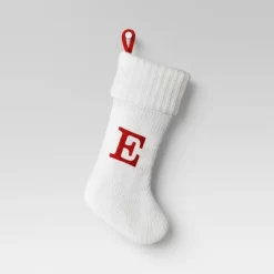 Knit Monogram Christmas Stocking White - Wondershop™ -Festival Store GUEST e67d3fea 9476 4163 96cf cf92983dc465
