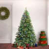 National Tree Company First Traditions 6' Pre-Lit LED Sagamore Artificial Christmas Tree Multicolor Lights