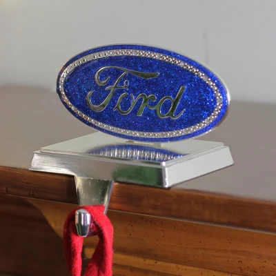 Northlight Officially Licenced Ford Logo Christmas Stocking Holder - Blue/Silver 2 Northlight Officially Licenced Ford Logo Christmas Stocking Holder - Blue/Silver - Image 2